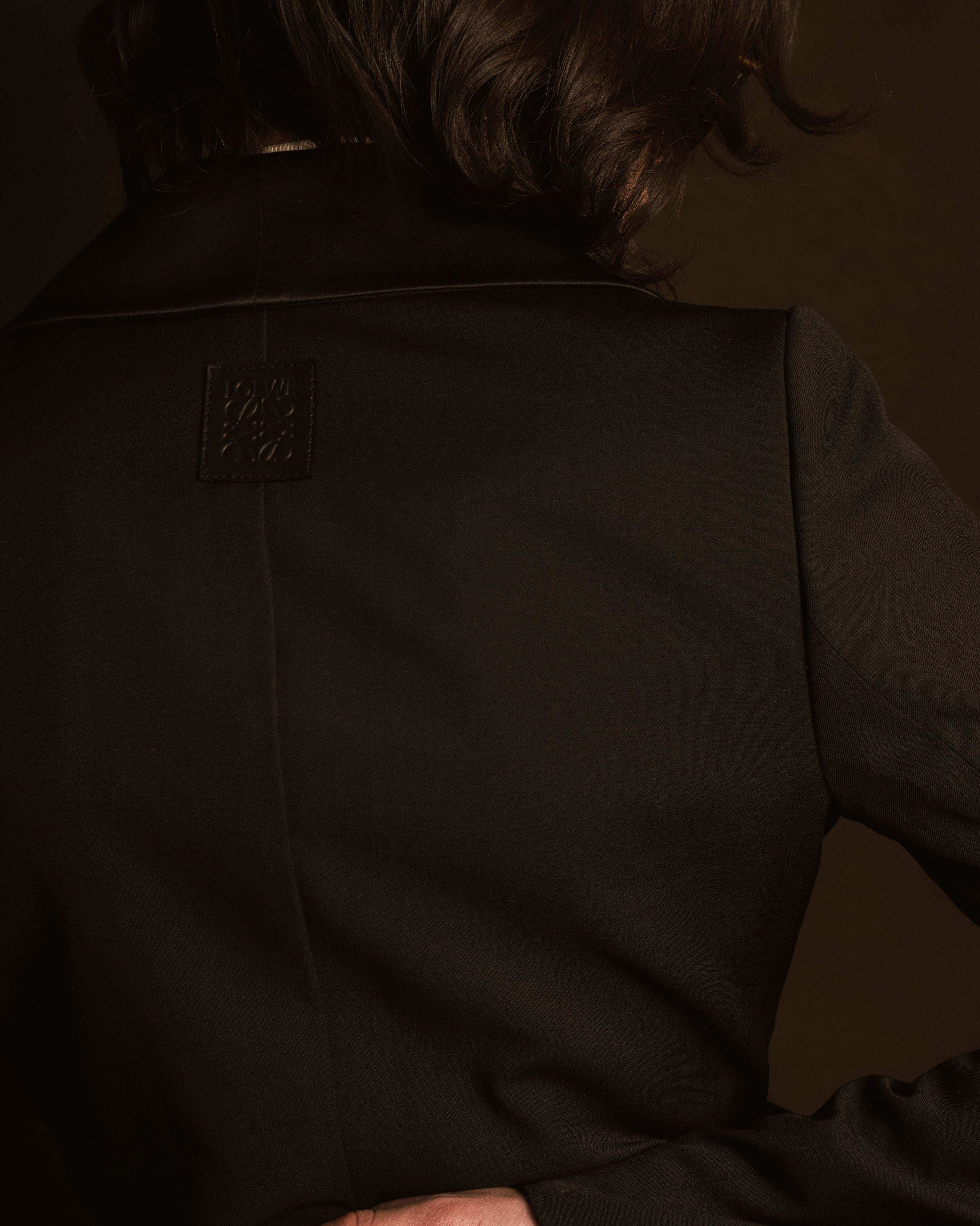 –SPECIAL– "LOEWE"2010’s-20’s wrap-front shawl collar tuxedo jacket