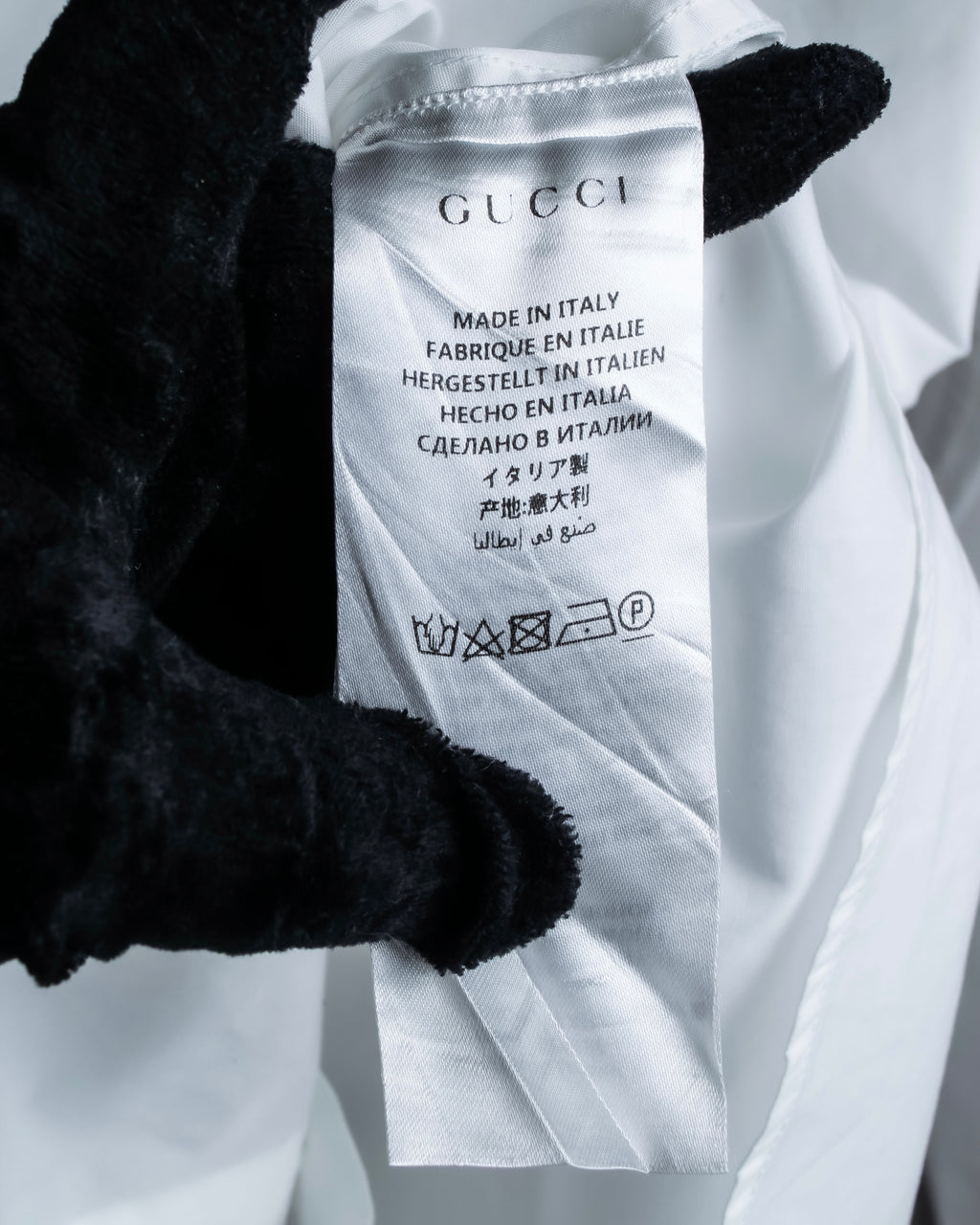 "GUCCI" Michele period regular white shirt