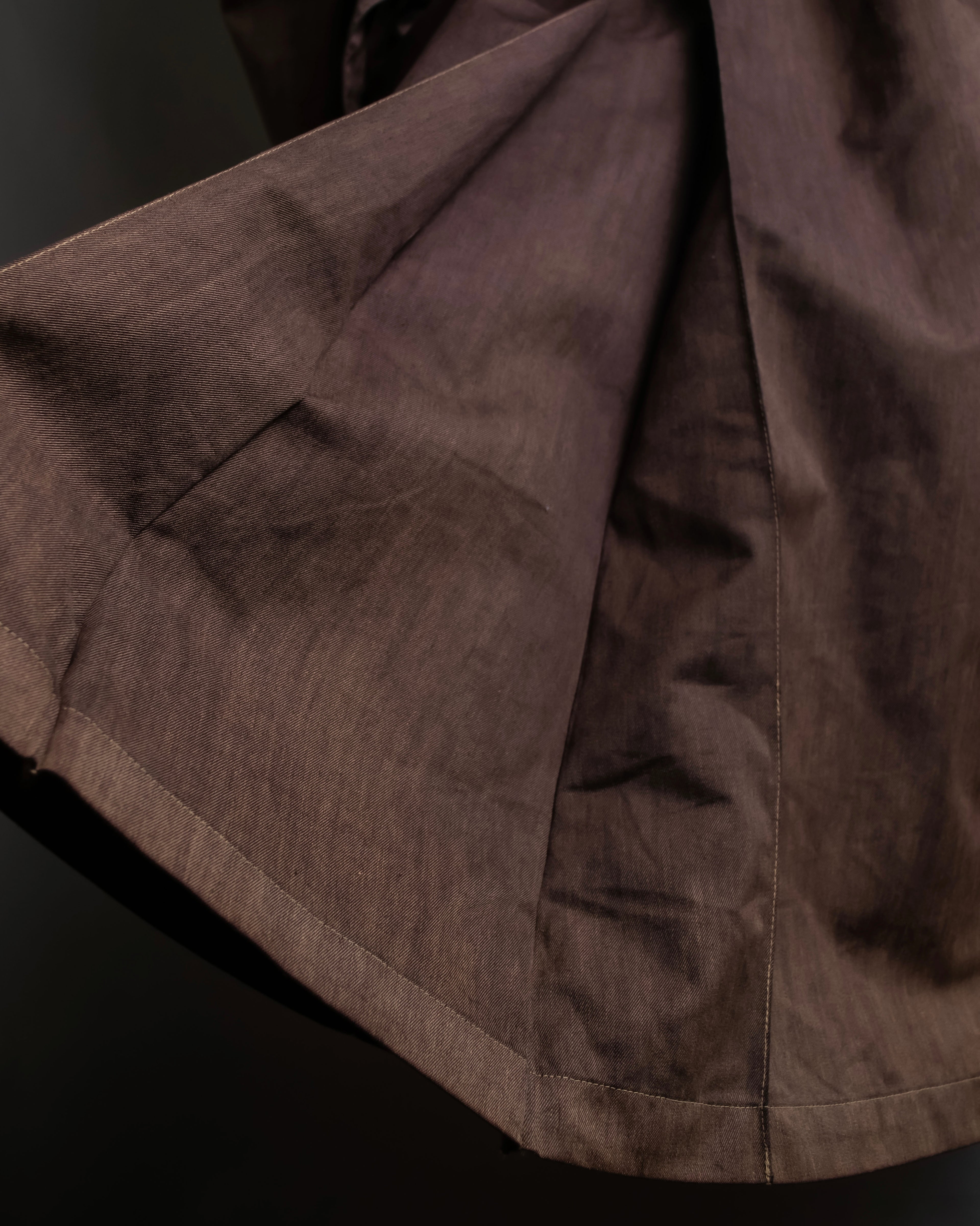 "CHRISTIAN DIOR MONSIEUR"
 Dark brown oversized trench coat