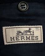 "HERMES" 90’s cashmere blend heritage vip limited tailored jacket