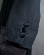 "Vintage shawl collar smoking jacket"