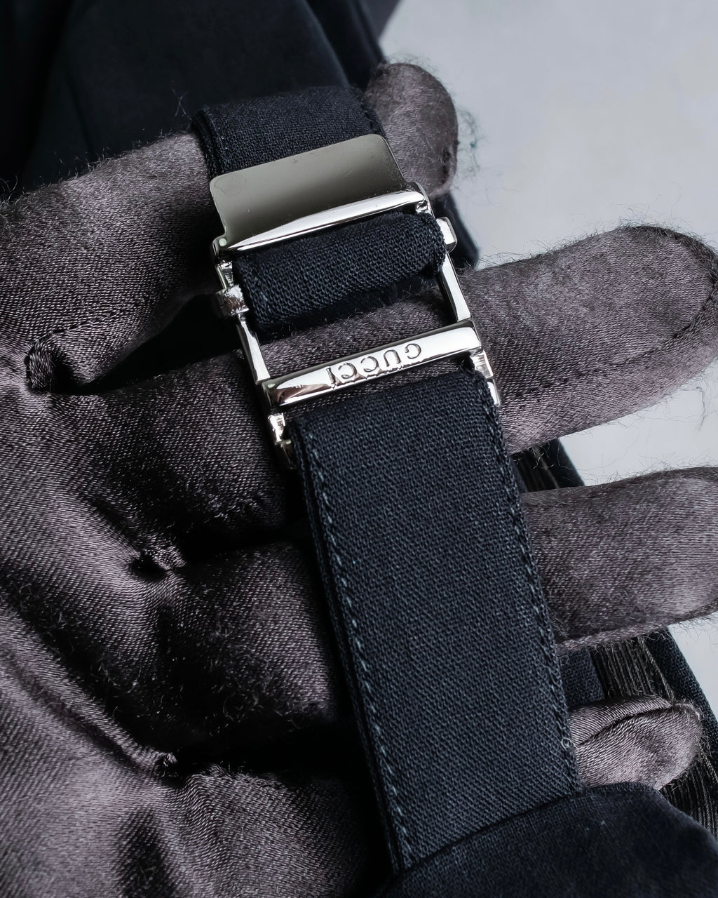 "GUCCI" black oversized mode style set up