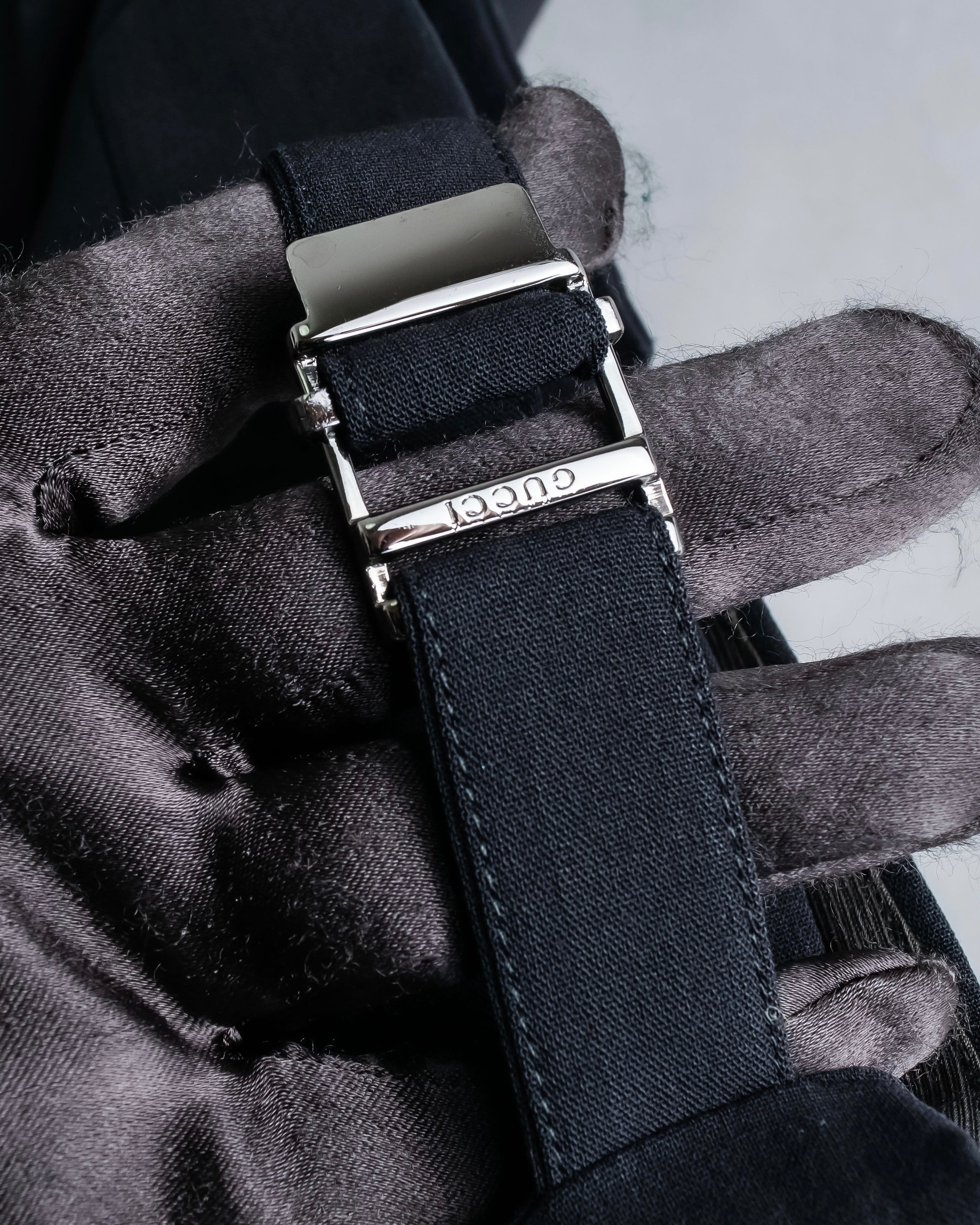 "GUCCI" black oversized mode style set up