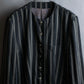 "Vintage multi stripe collarless jacket"