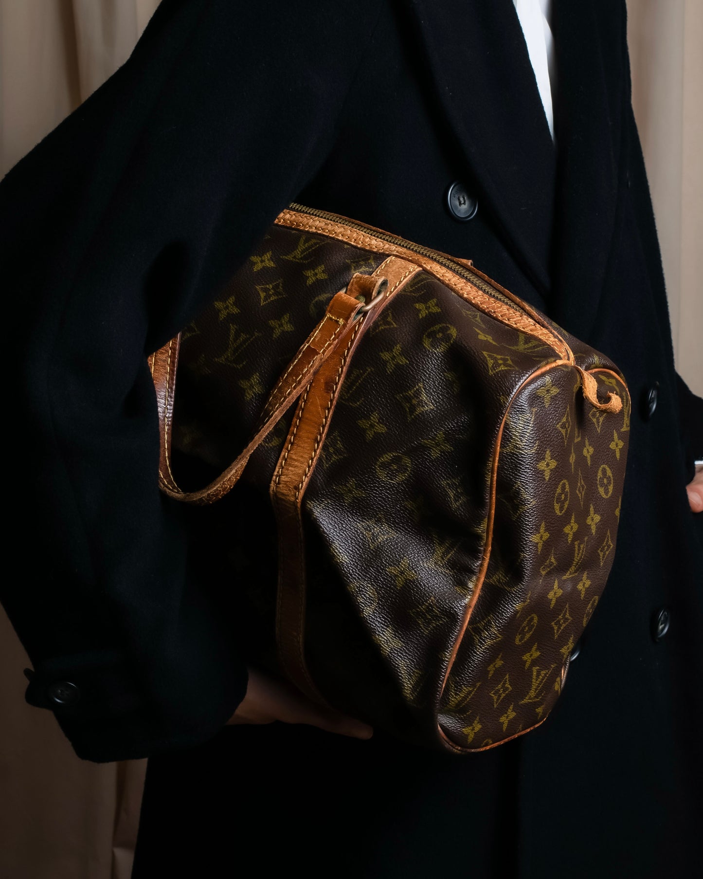 "LOUIS VUITTON" Sac souvre 35 monogram leather bag