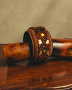 "PRADA" 90's-00's Embellished wide cuff bracelet