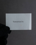 "Tiffany&Co" Double loving heart design silver ring