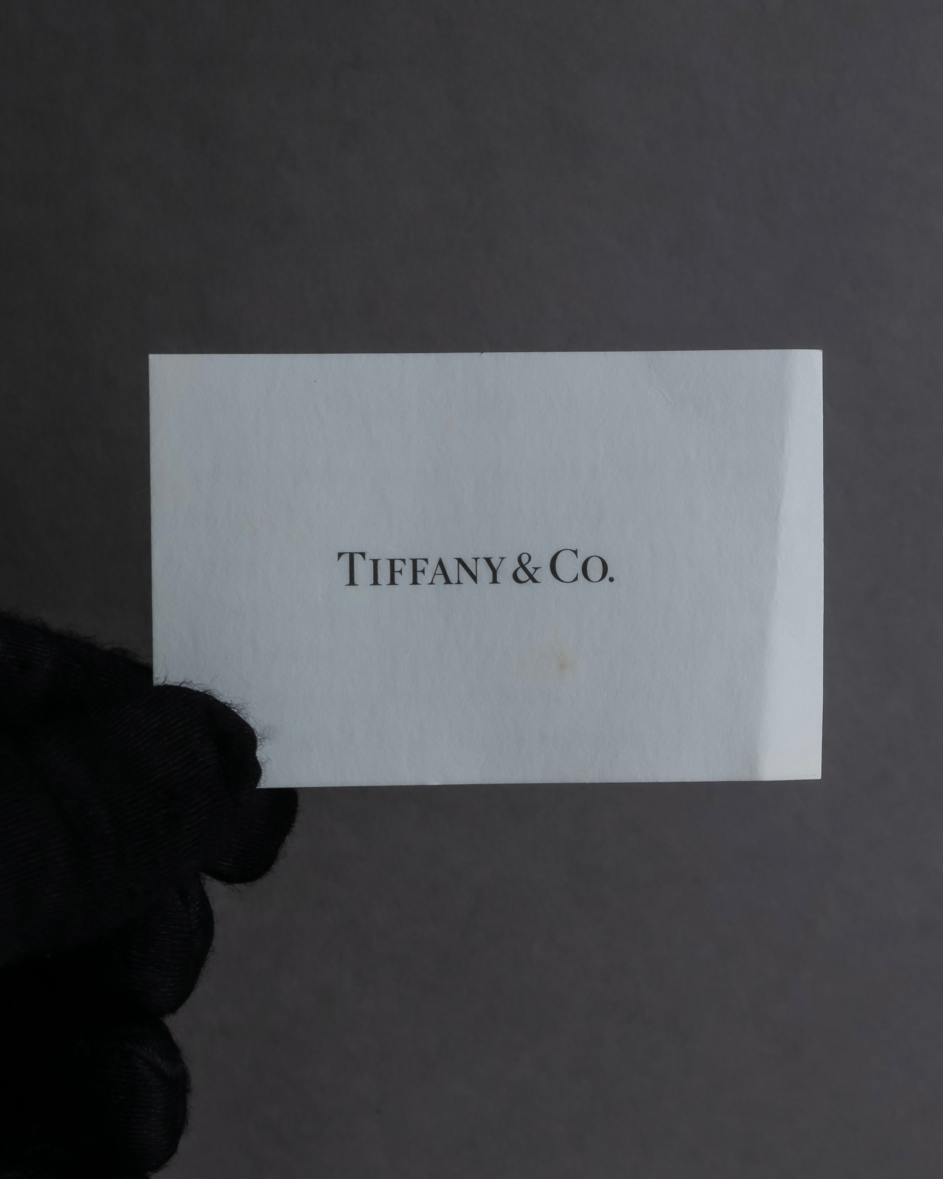 "Tiffany&Co" Double loving heart design silver ring