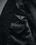 –SPECIAL– "GUCCI" 09-12’s Classically tailored llama-blend Chesterfield coat