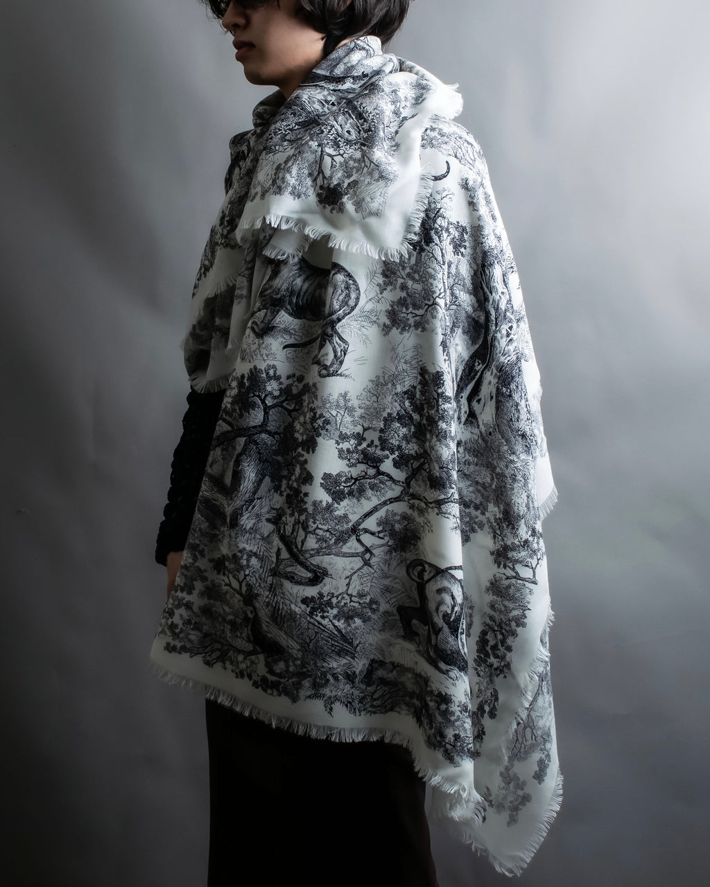 "DIOR" Toile de Jouy Sauvage Scarf
