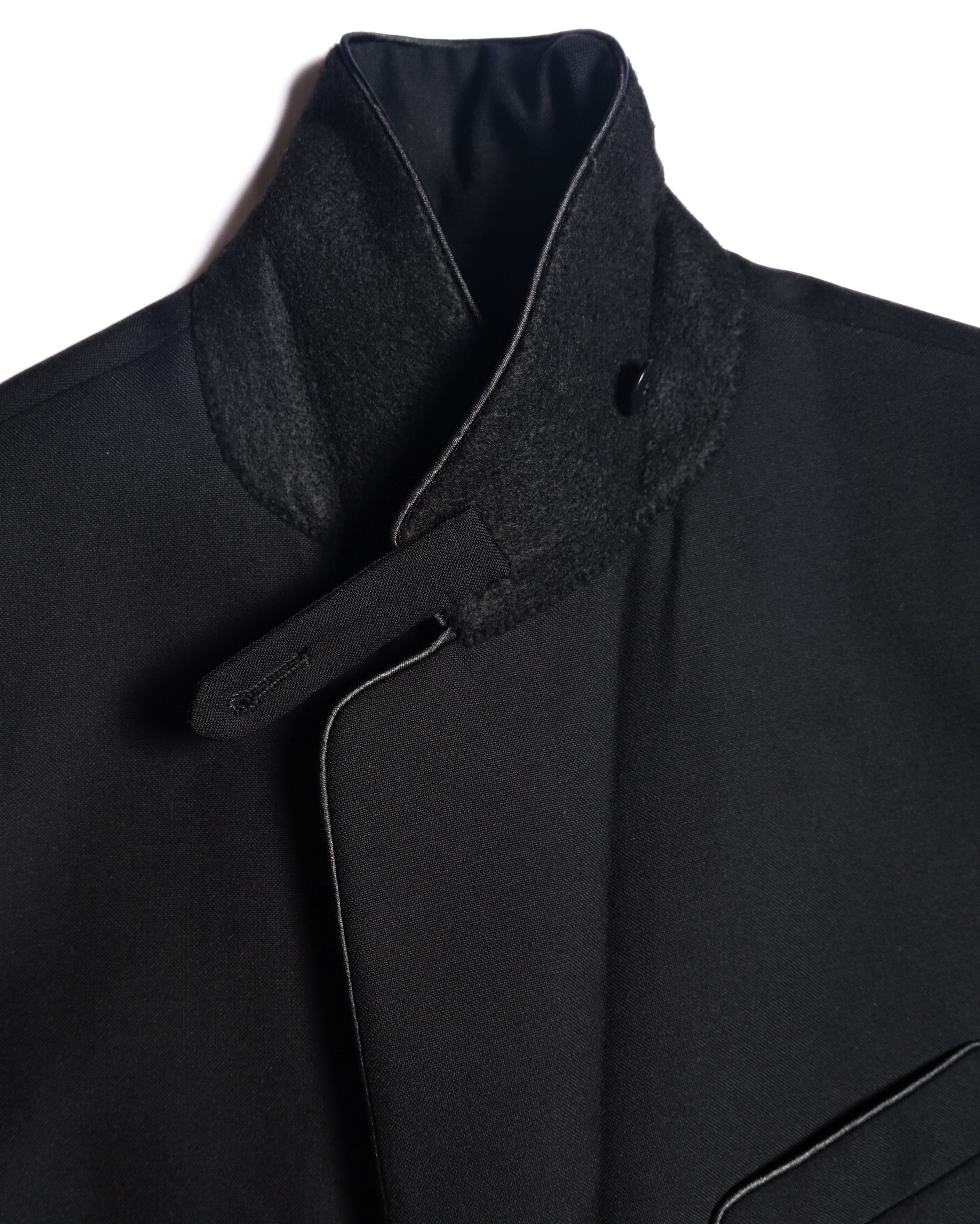 BALENCIAGA/ Chin Strap Detailed 2B Single Breasted Tailored Jacket