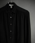 "CELINE" Triomphe embroidered design silk shirt