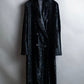 "EMPORIO ARMANI"  Dimensional wave pattern velour like chester coat