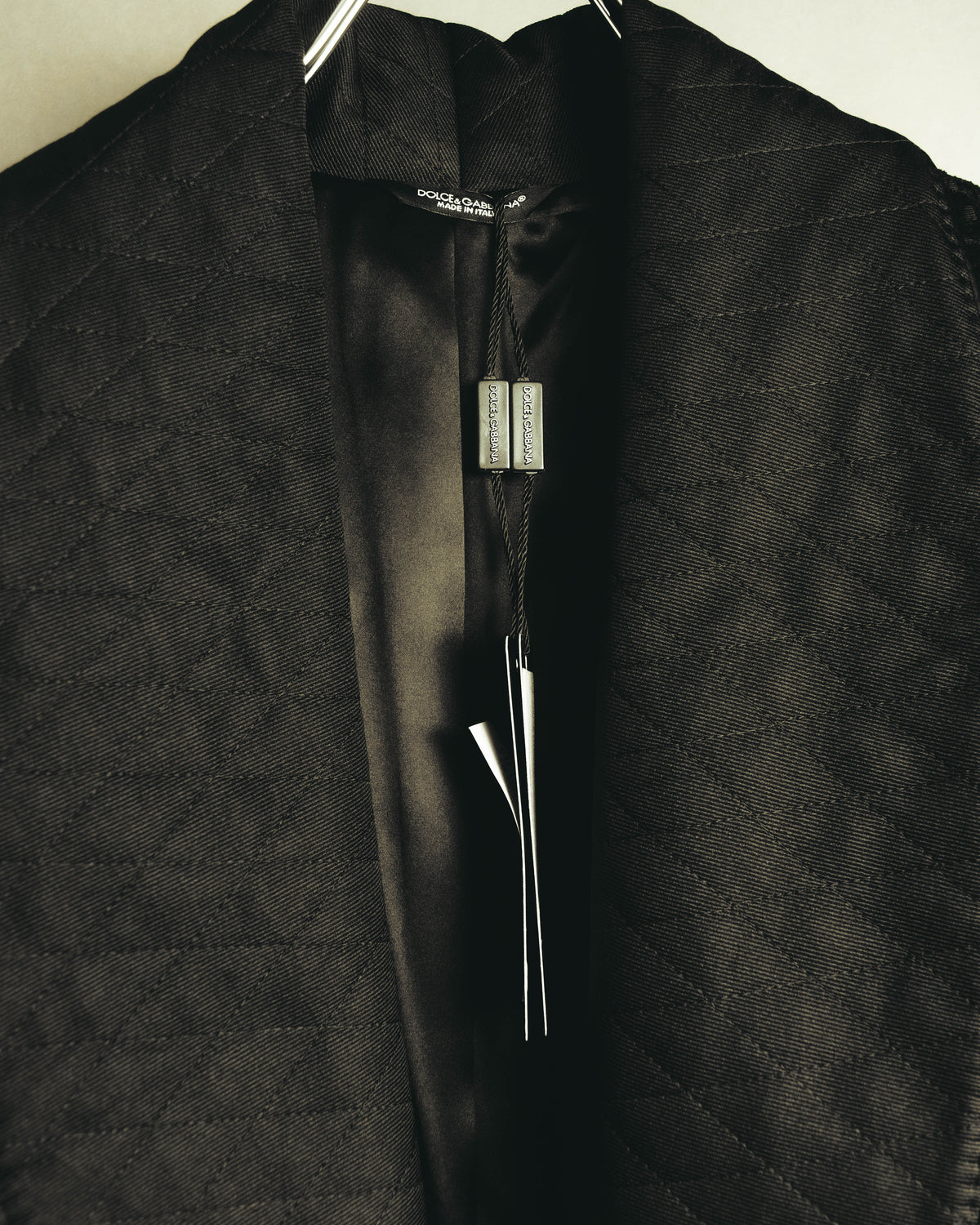 “DOLCE&GABBANA” Late 2010’s-early 2020’s Baroque jacquard belted robe coat