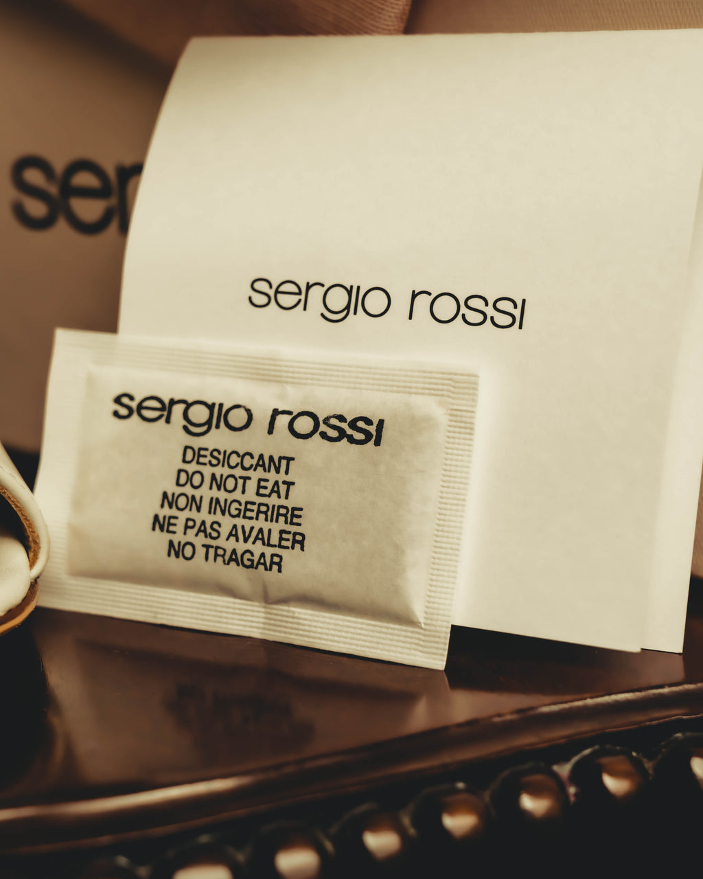 “Sergio Rossi” White open-toe heeled mules