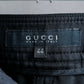 "GUCCI" Belted design wool blend sarouel slacks