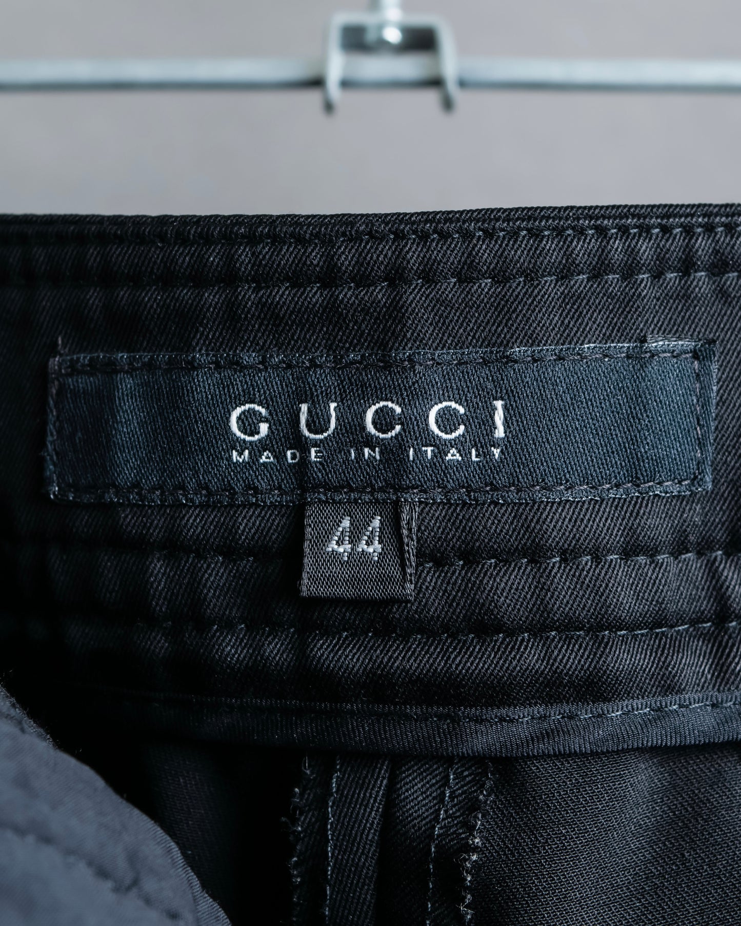 "GUCCI" Belted design wool blend sarouel slacks