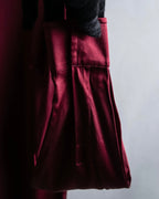 "GUCCI" Beautiful burgundy color silk bowtie shirt