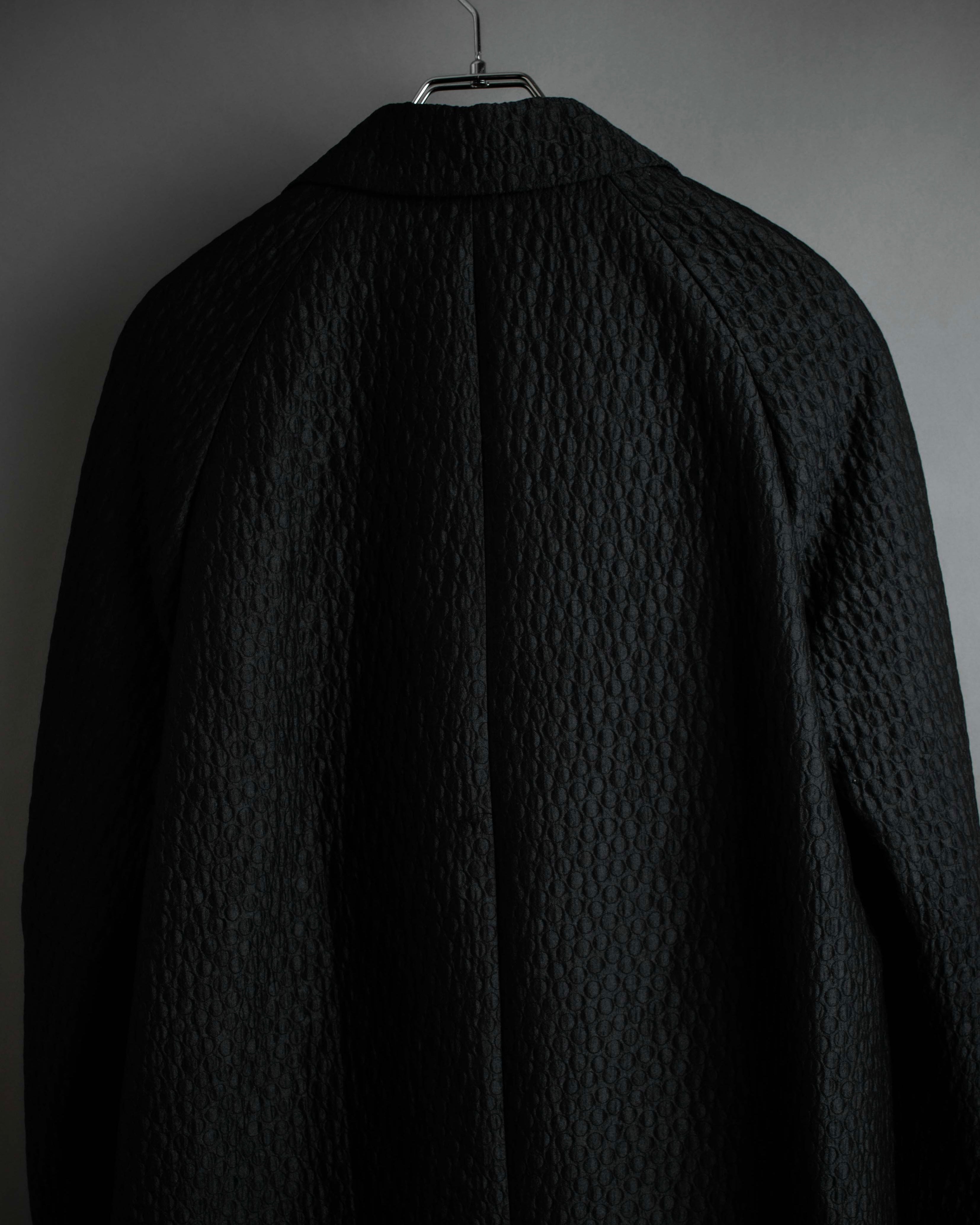 "DRIES VAN NOTTEN" Relief  jaguard uneven design chester coat