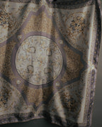 "Christian Dior" 80's-90's Elegant floral silk scarf