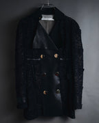 –SPECIAL– "VALENTINO"
Early 2010s lace and leather double-breasted jacket