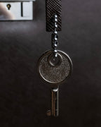 "BURBERRY" Metal belt design embossed PVC briefcase