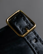 "Dior" Pearl＆gold stud design leather brace