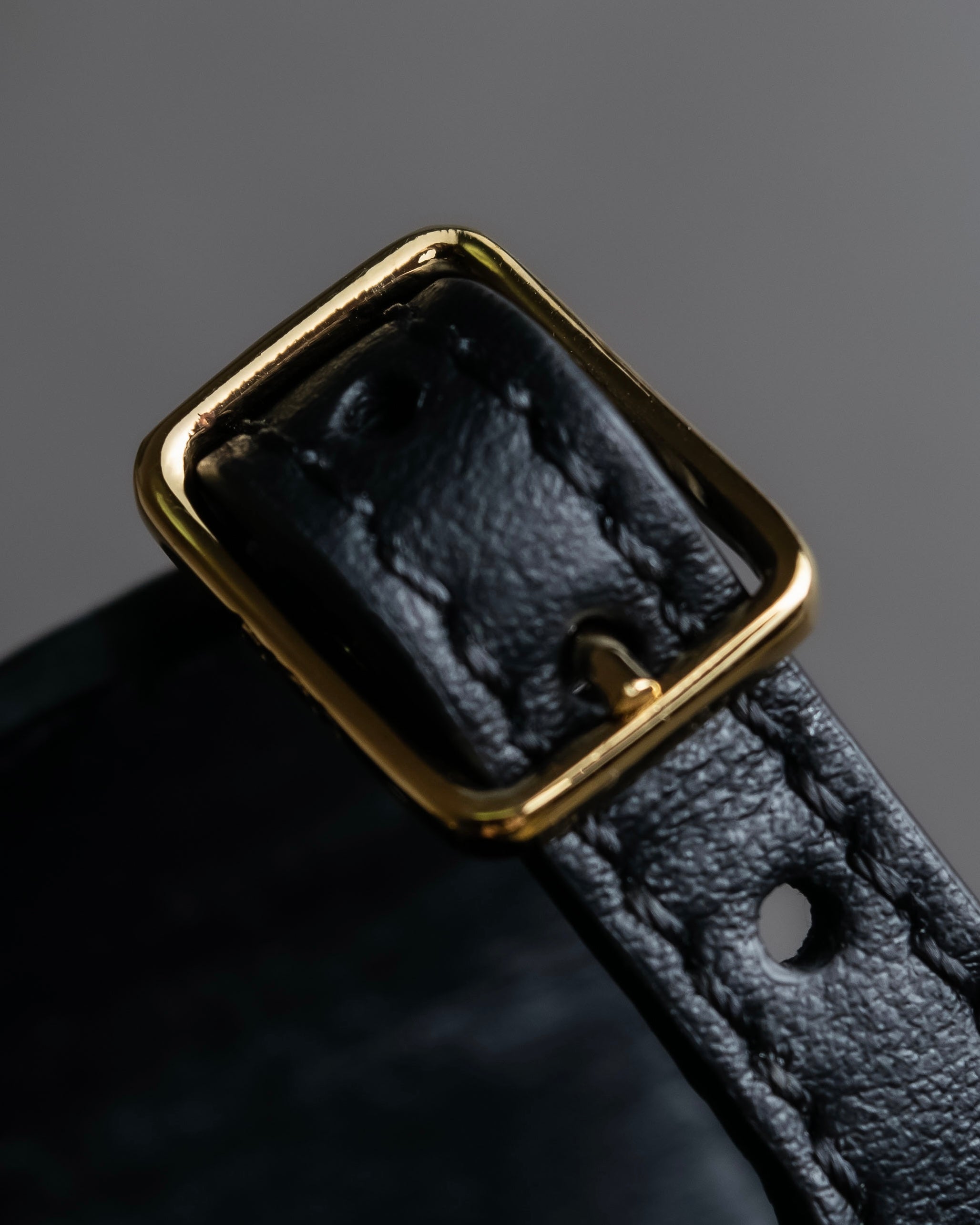 "Dior" Pearl＆gold stud design leather brace