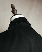 "FENDI" 90's Black wool cashmere long coat