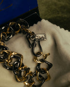 “Yves Saint Laurent” 80’s-90’s Two tone chain bracelet