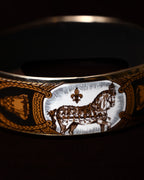 HERMES/ “Email cheval gm” Horse Designed Bangle