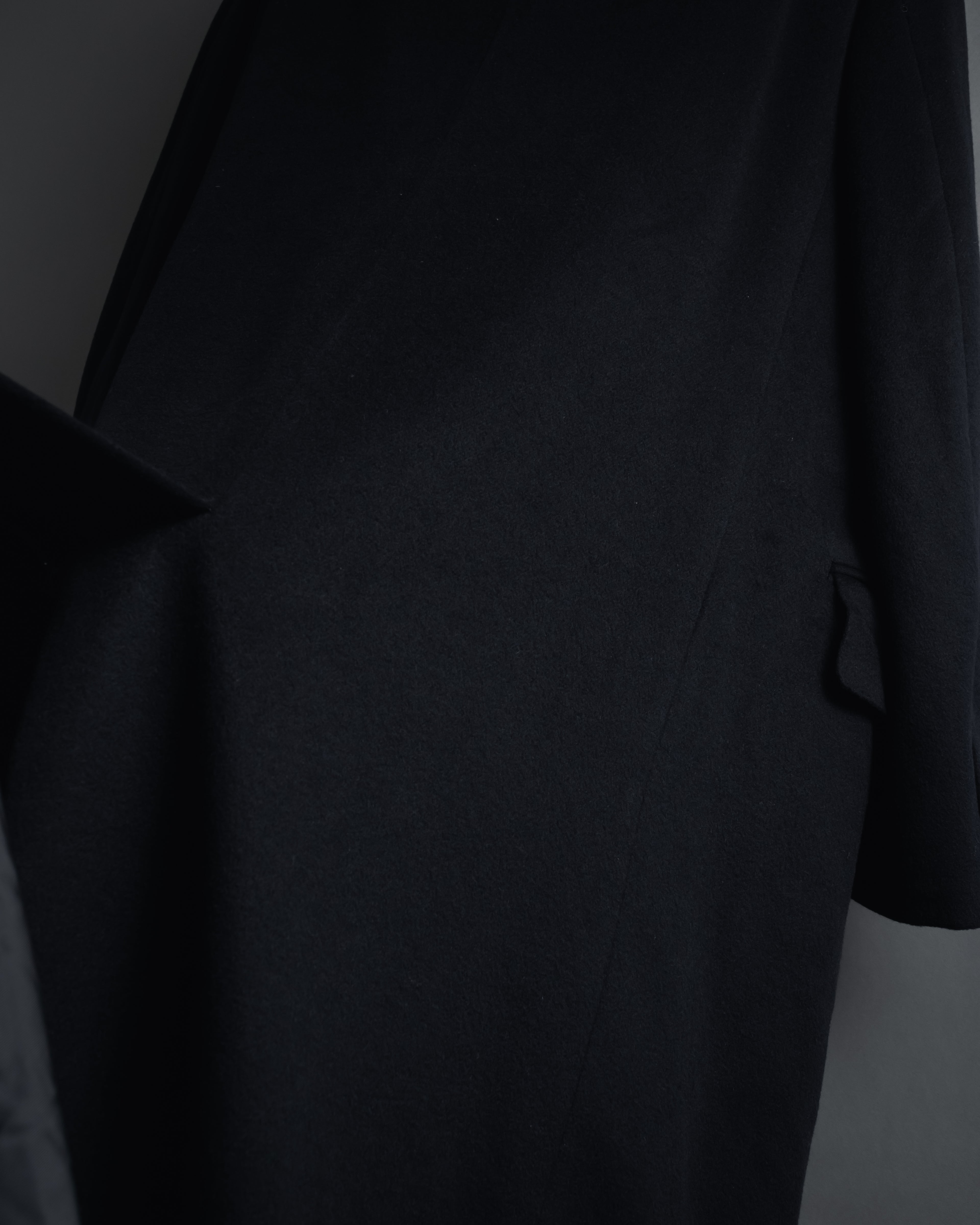 Abrigo doble botonadura de lana de los años 90 de YVES SAINT LAURENT