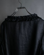 "S Max Mara" Tiered frill design belted dress