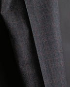 "HERMES" Heather gray cashmere blend slacks
