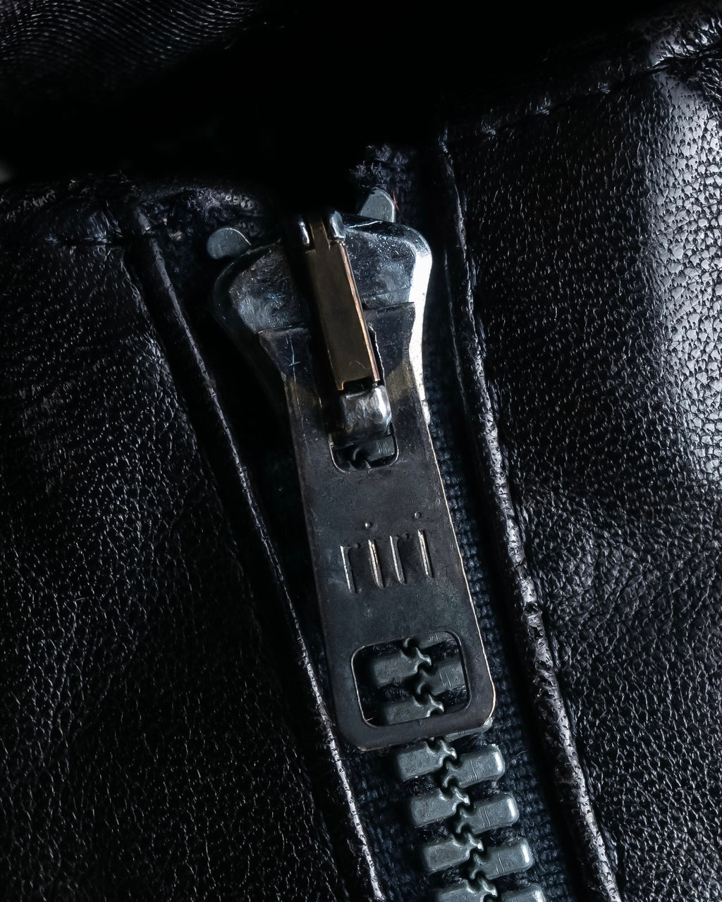 "MOSCHINO" Box silhouette leather double rider jacket