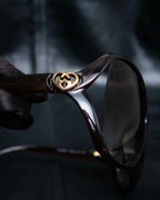 “GUCCI” GG heart motif butterfly shaped sunglasses