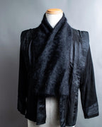 "KATHARINE HAMNETT LONDON" Angora wool shaggy scarf