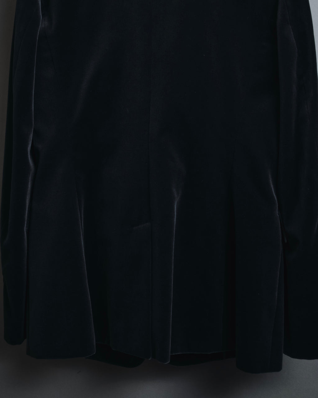 –SPECIAL– "HERMES"
00’s Velvet switchinglamb leather collar special tailored jacket
