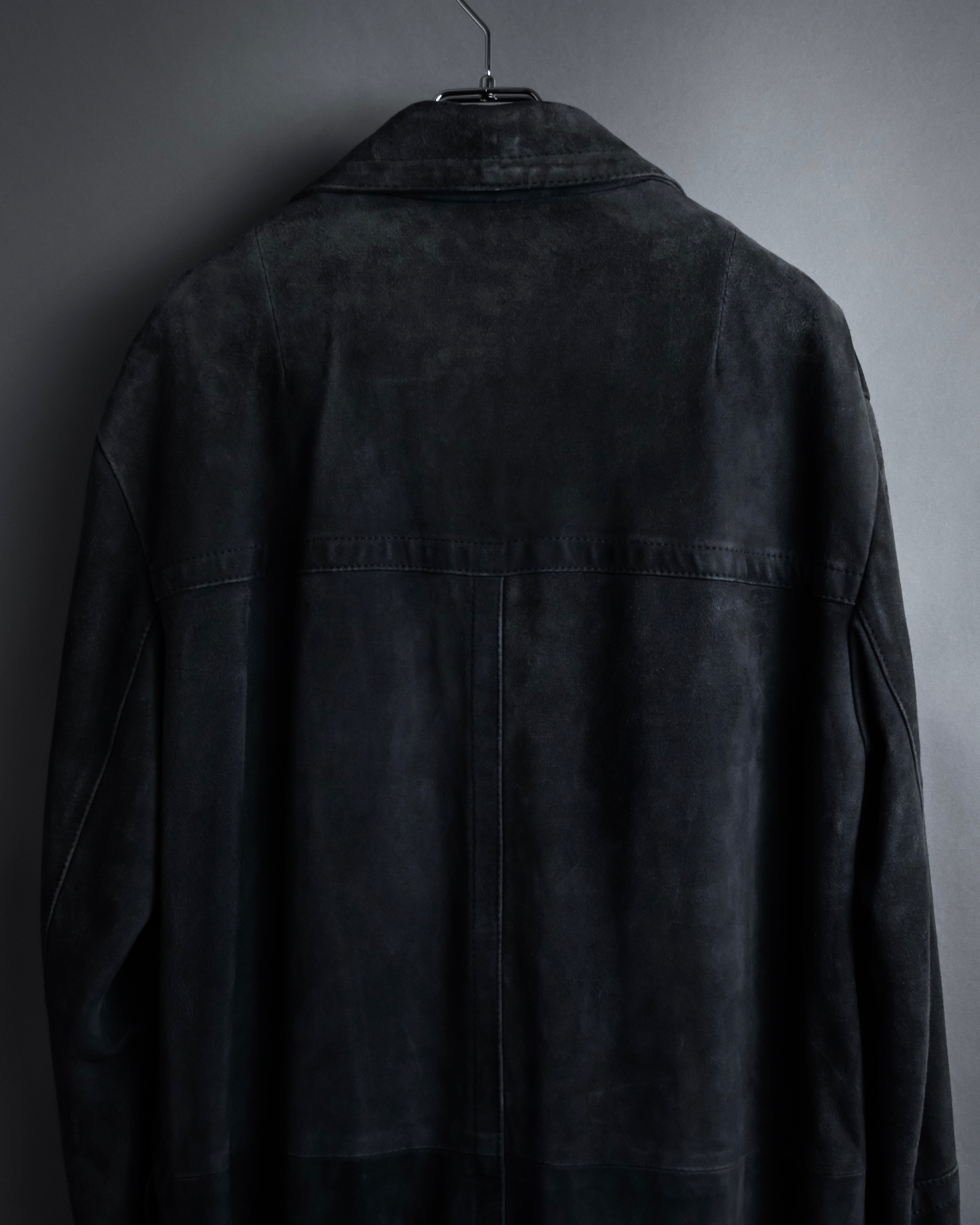 -SPECIAL- "GUCCI" 1998's-01's Tom Ford period beautiful faded suede long coat