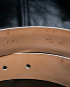 "GIORGIO ARMANI" Genuine leather white color belt