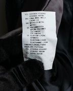 "ARMANI COLLEZIONI" Satin switch design knit tailored jacket