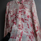 "John Galliano" 100% silk tropical floral regular collar shirt