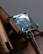 "Maison Martin Margiela" Crystal cut head motif ring＆bangle combination set