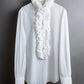 “Dolce&Gabbana”  Front volume frill designed shirt