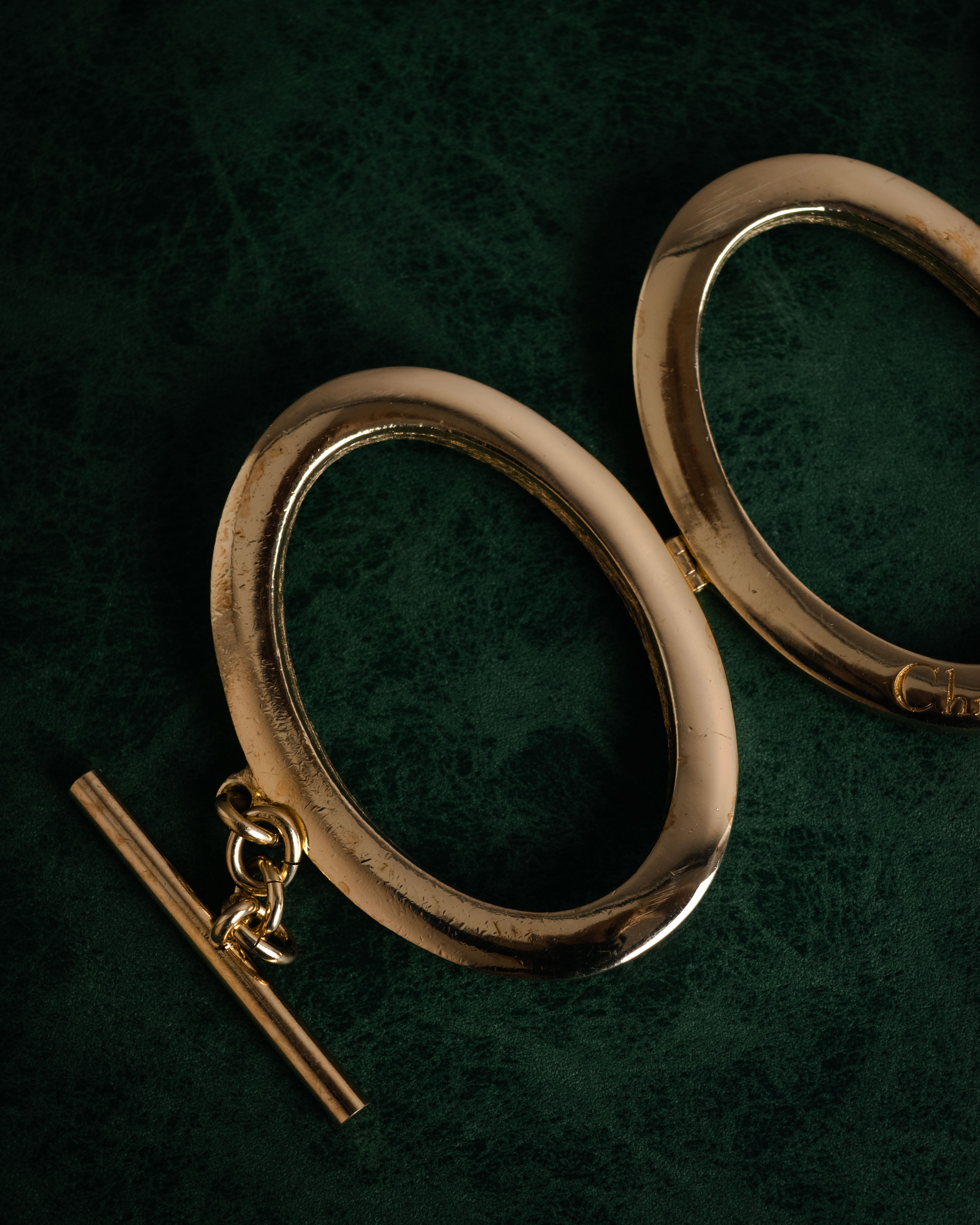 –SPECIAL– “Christian Dior” 90’s Sculptural oval link bracelet
