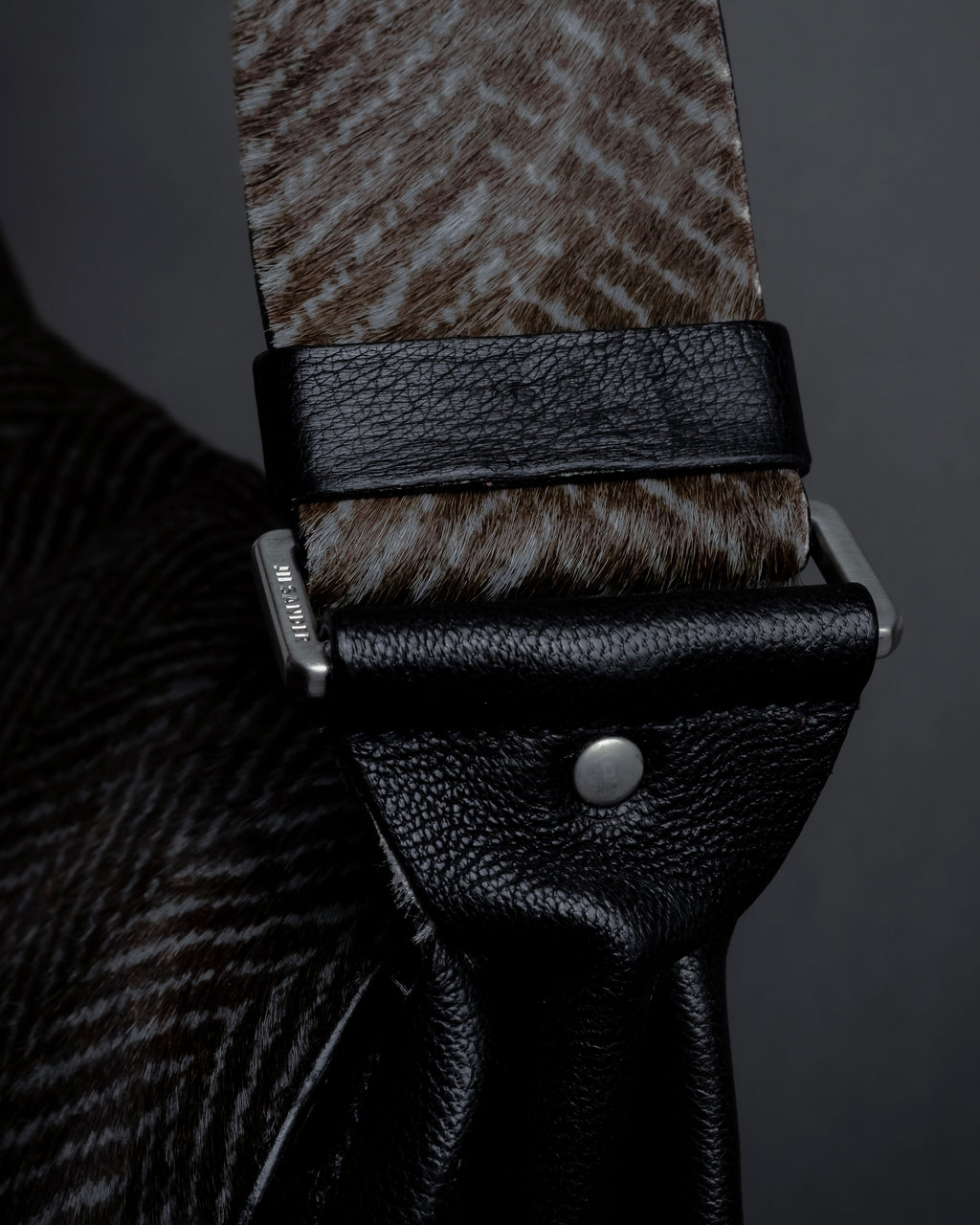 "JIL SANDER" Large flap design Harako leather shoulder bag