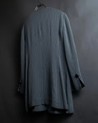 "Christian Dior" Pinstripe collarless jacket