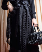 "NOKO OHNO" Layered organza frill embroidered dress