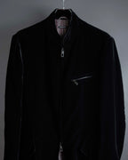 "GIORGIO ARMANI" Velour corduroy double zip up jacket