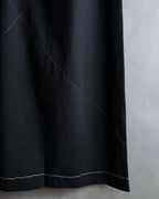 "YOHJI YAMAMOTO" Stitched hemline design flared skirt